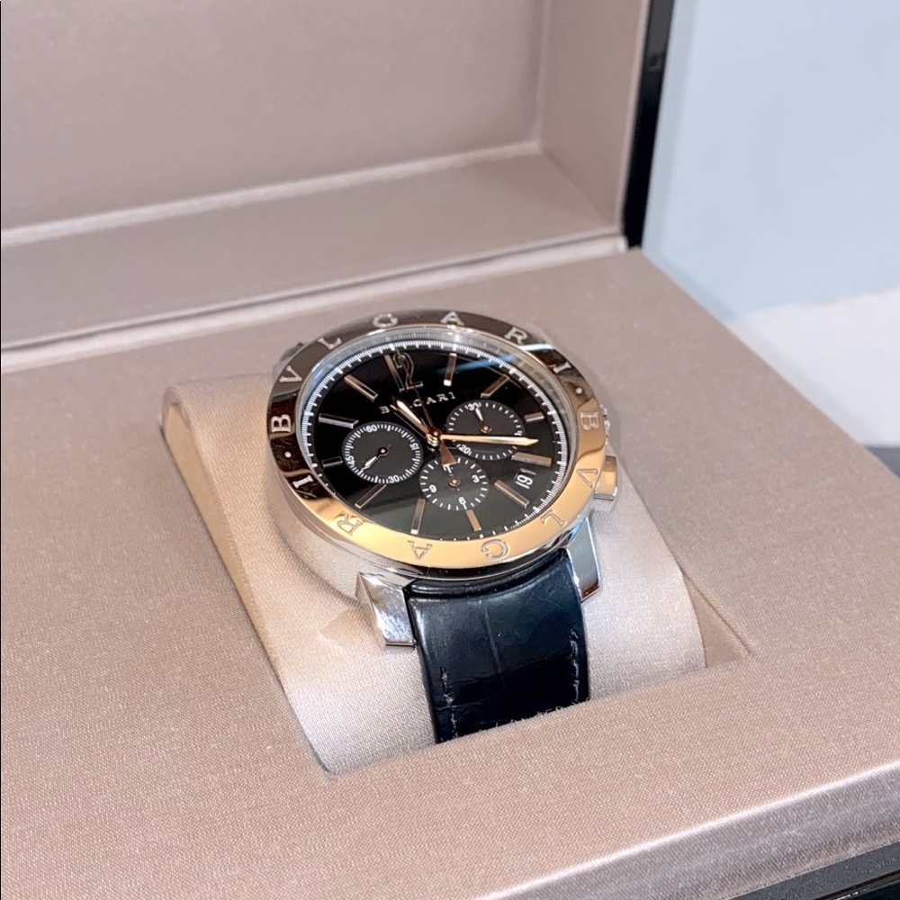 Bulgari Chronograph 41mm. NEW box/papers.